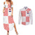 Custom Croatia Football Champion 2024 Couples Matching Summer Maxi Dress and Long Sleeve Button Shirt - Wonder Print Shop