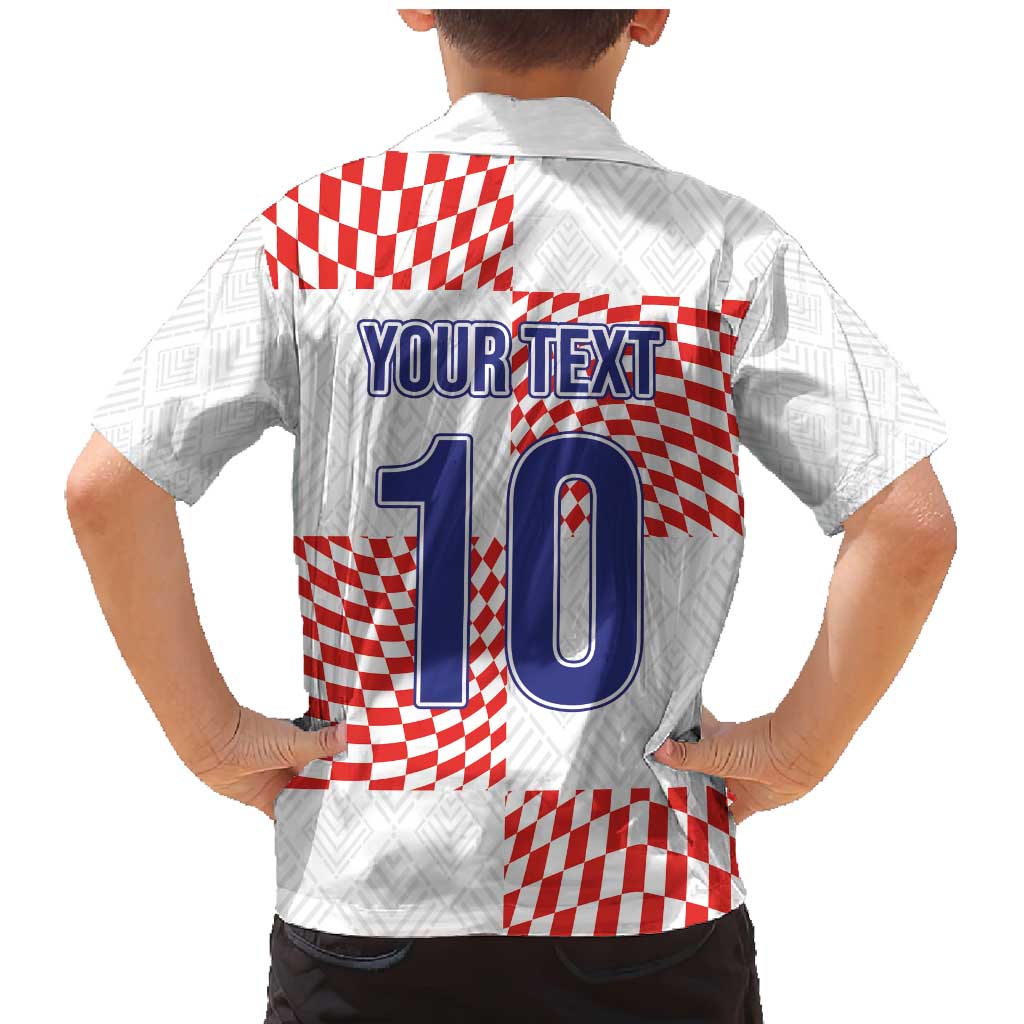 Custom Croatia Football Champion 2024 Family Matching Mermaid Dress and Hawaiian Shirt - Wonder Print Shop