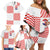 Custom Croatia Football Champion 2024 Family Matching Off Shoulder Short Dress and Hawaiian Shirt - Wonder Print Shop
