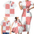 Custom Croatia Football Champion 2024 Family Matching Short Sleeve Bodycon Dress and Hawaiian Shirt - Wonder Print Shop