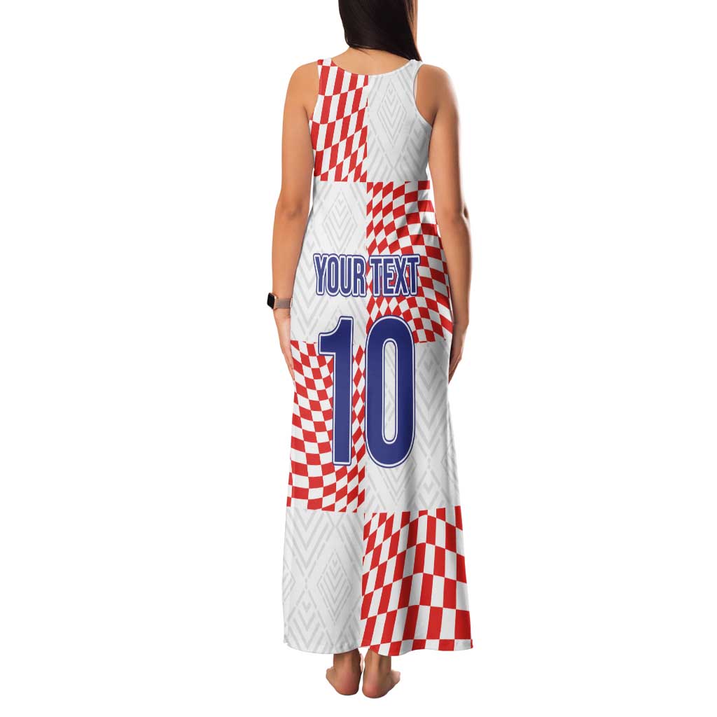 Custom Croatia Football Champion 2024 Family Matching Tank Maxi Dress and Hawaiian Shirt - Wonder Print Shop