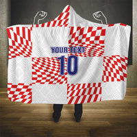 Custom Croatia Football Champion 2024 Hooded Blanket
