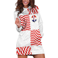 Custom Croatia Football Champion 2024 Hoodie Dress - Wonder Print Shop