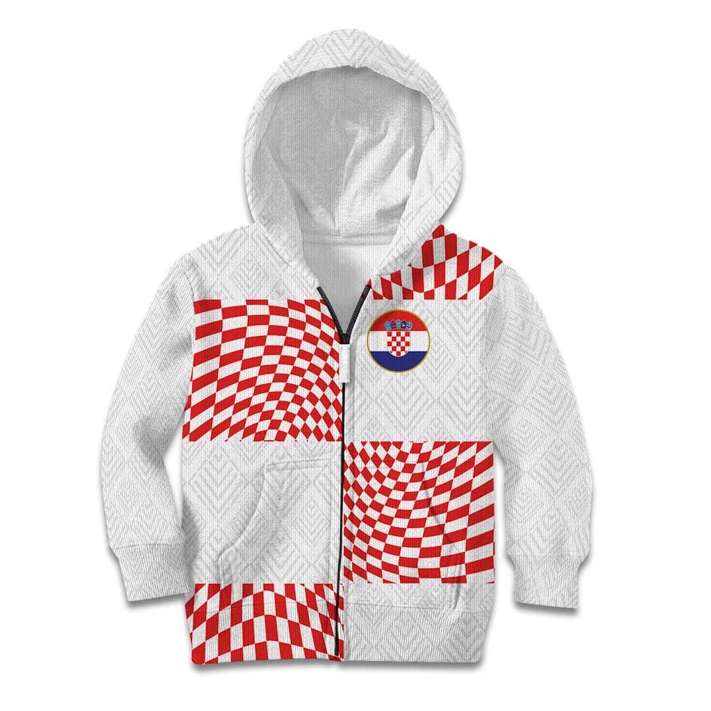 Custom Croatia Football Champion 2024 Kid Hoodie - Wonder Print Shop