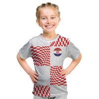 Custom Croatia Football Champion 2024 Kid T Shirt - Wonder Print Shop