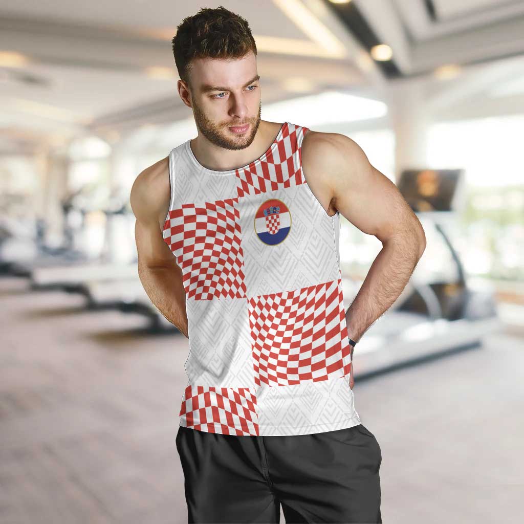 Custom Croatia Football Champion 2024 Men Tank Top - Wonder Print Shop