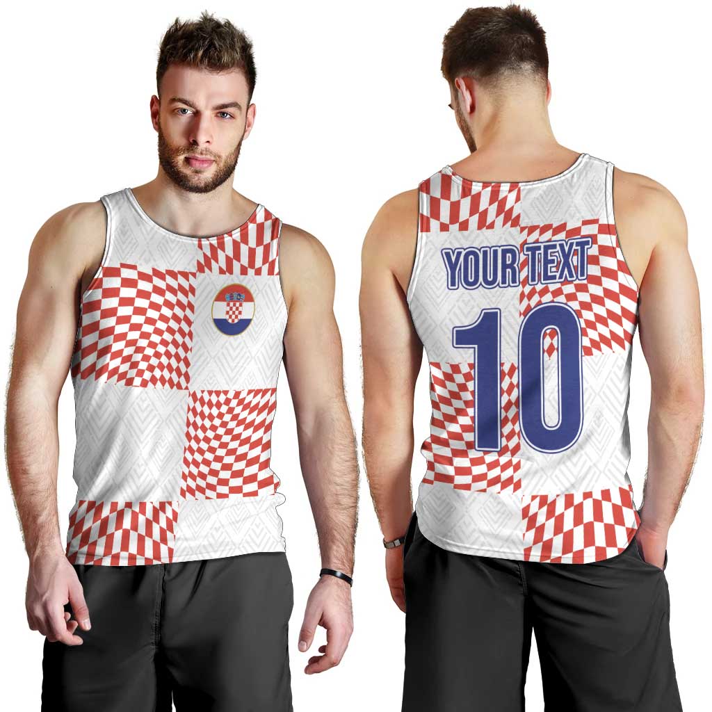 Custom Croatia Football Champion 2024 Men Tank Top - Wonder Print Shop