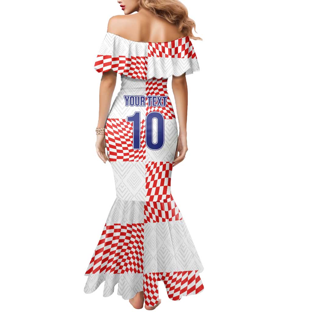 Custom Croatia Football Champion 2024 Mermaid Dress - Wonder Print Shop