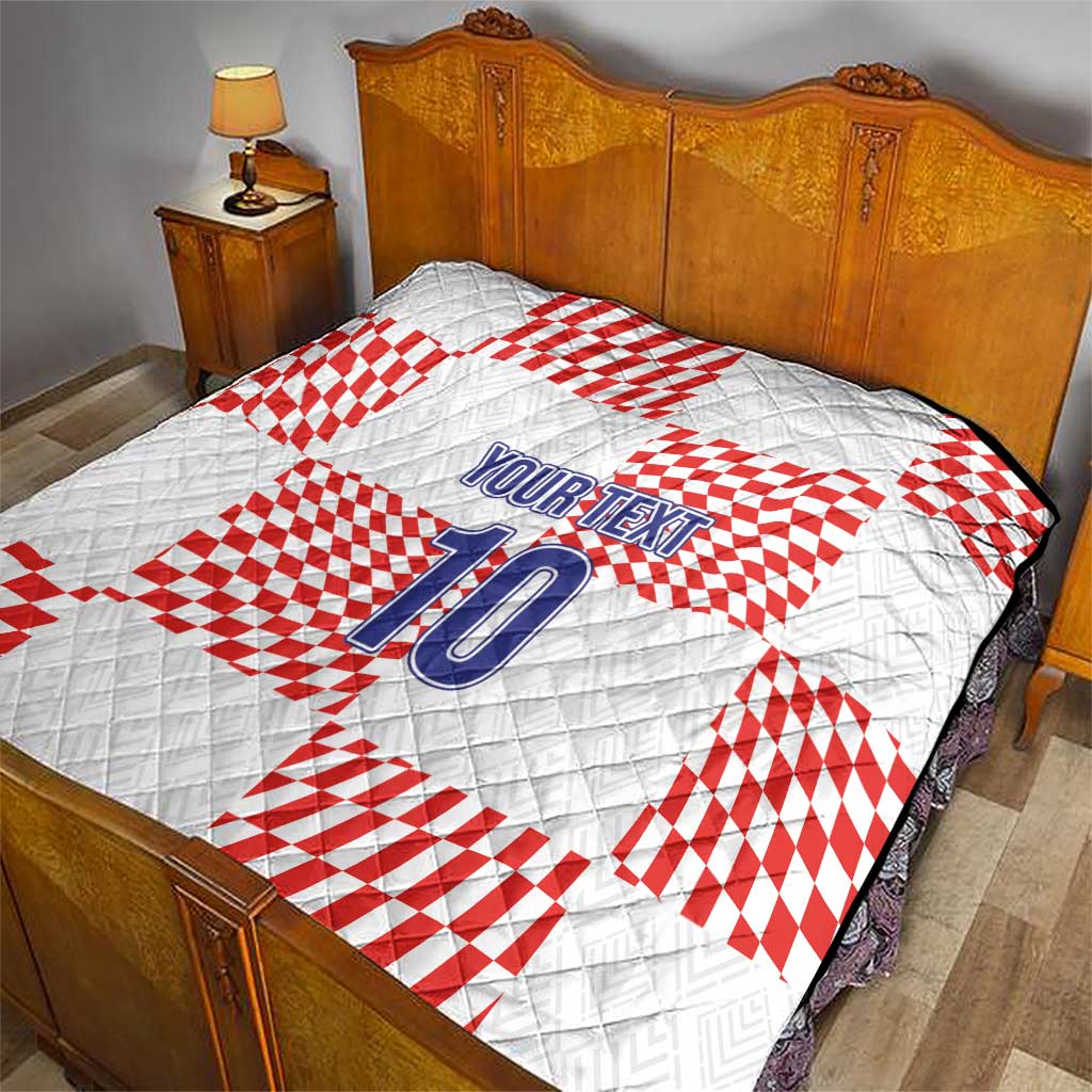 Custom Croatia Football Champion 2024 Quilt - Wonder Print Shop