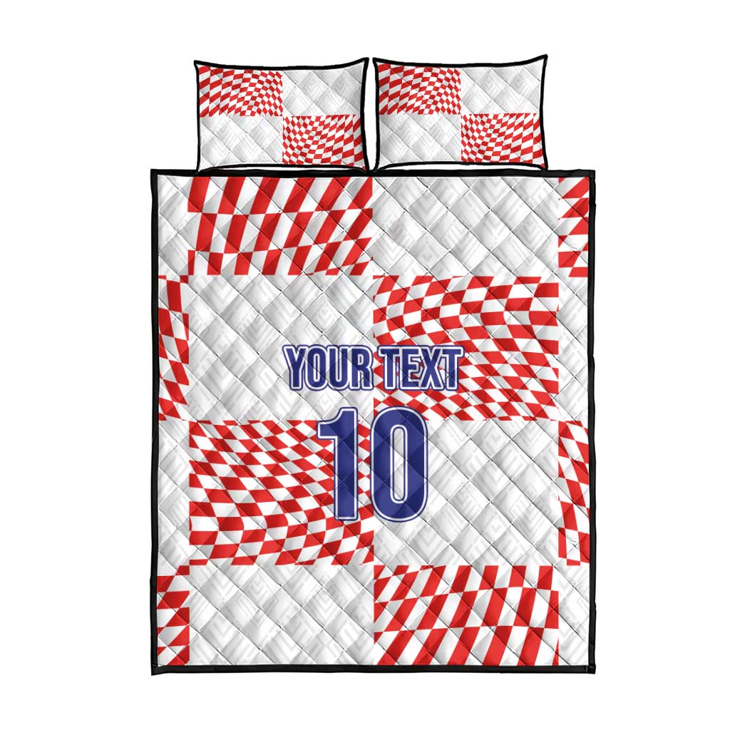 Custom Croatia Football Champion 2024 Quilt Bed Set - Wonder Print Shop