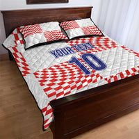 Custom Croatia Football Champion 2024 Quilt Bed Set - Wonder Print Shop