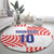 Custom Croatia Football Champion 2024 Round Carpet