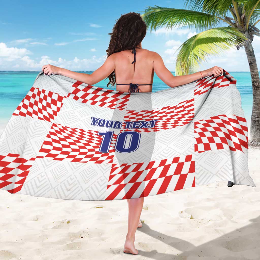 Custom Croatia Football Champion 2024 Sarong - Wonder Print Shop