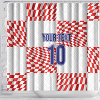 Custom Croatia Football Champion 2024 Shower Curtain