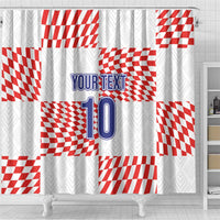 Custom Croatia Football Champion 2024 Shower Curtain