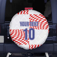 Custom Croatia Football Champion 2024 Spare Tire Cover - Wonder Print Shop