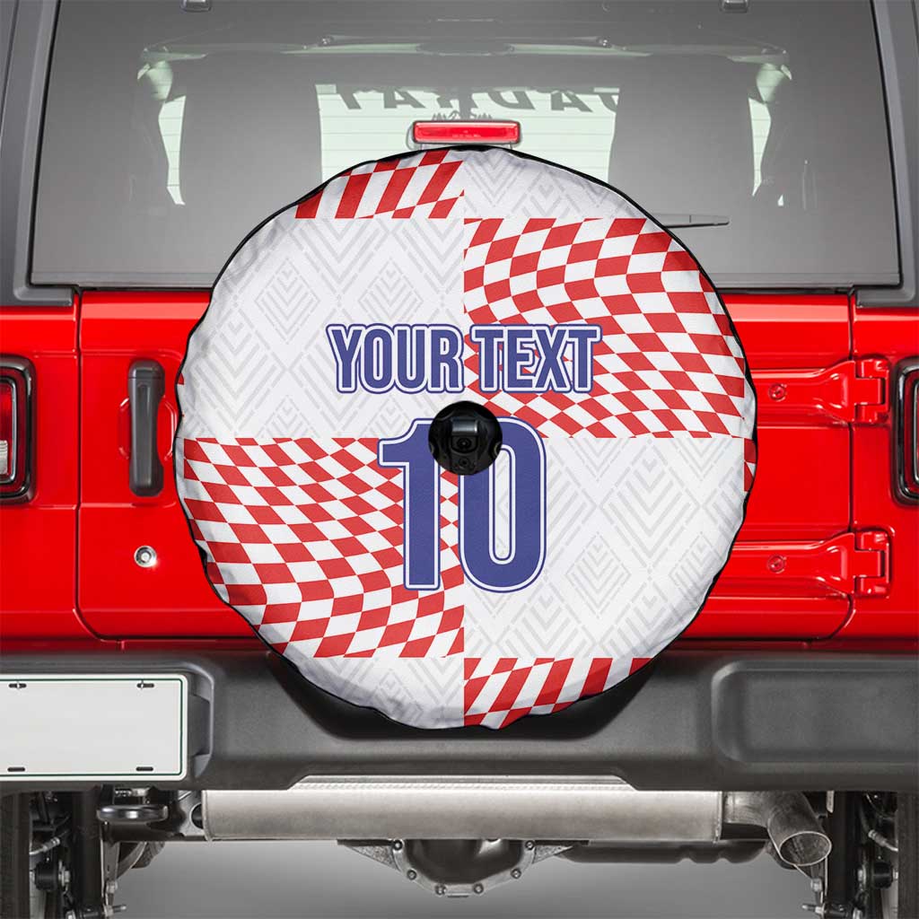 Custom Croatia Football Champion 2024 Spare Tire Cover - Wonder Print Shop