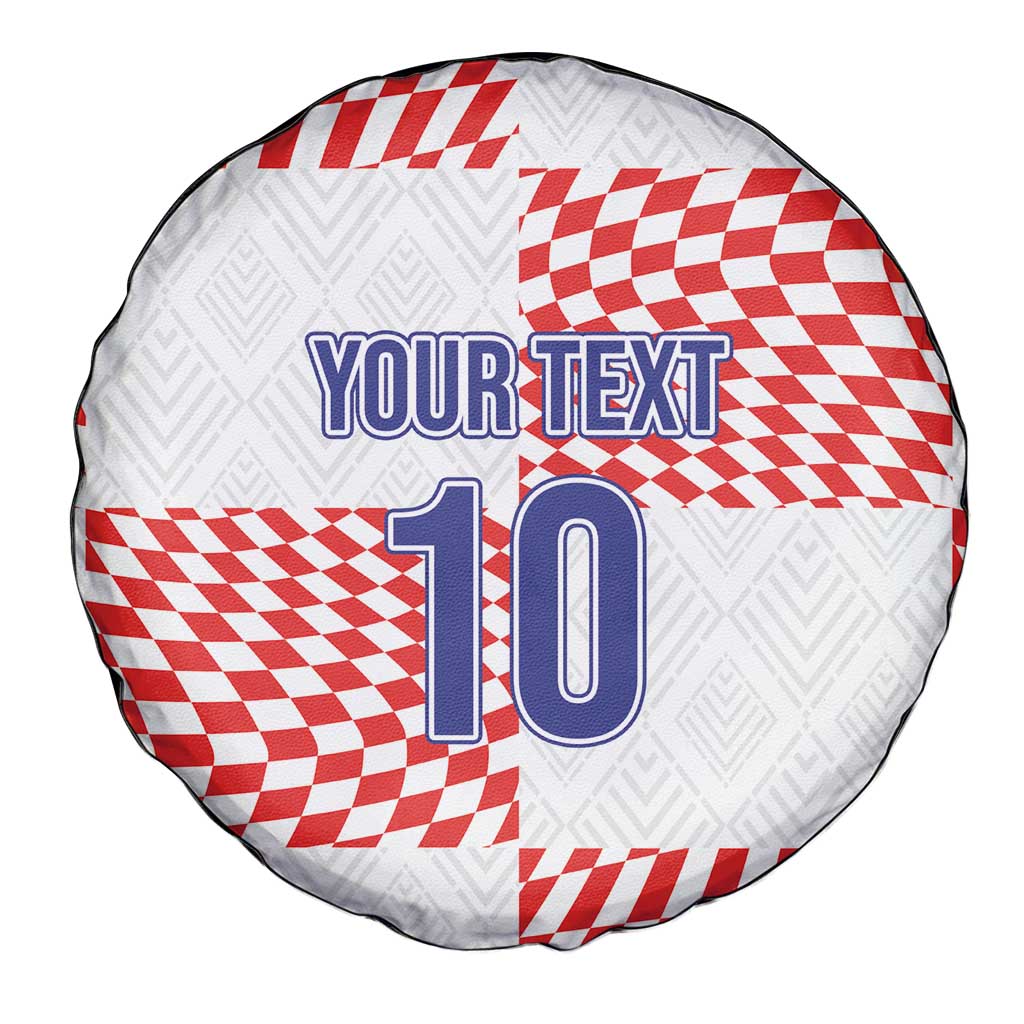 Custom Croatia Football Champion 2024 Spare Tire Cover - Wonder Print Shop