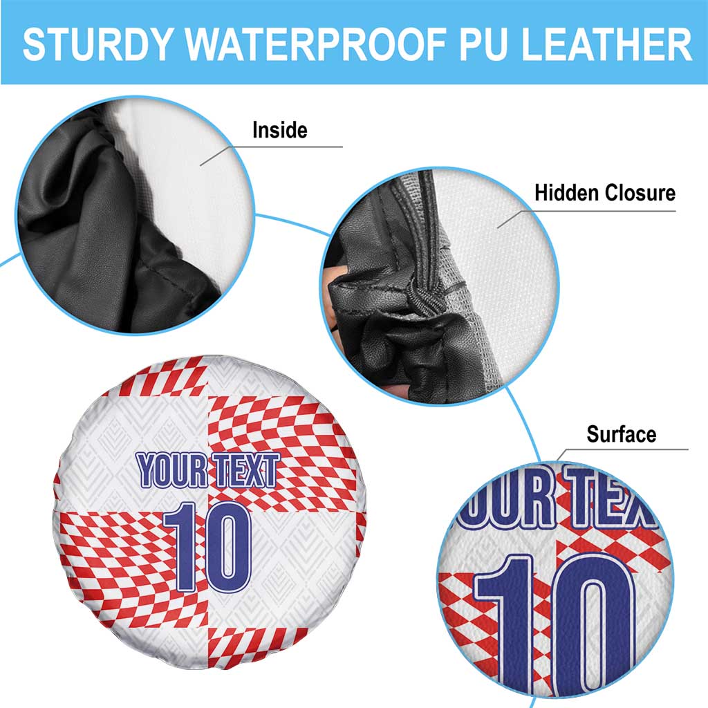 Custom Croatia Football Champion 2024 Spare Tire Cover - Wonder Print Shop