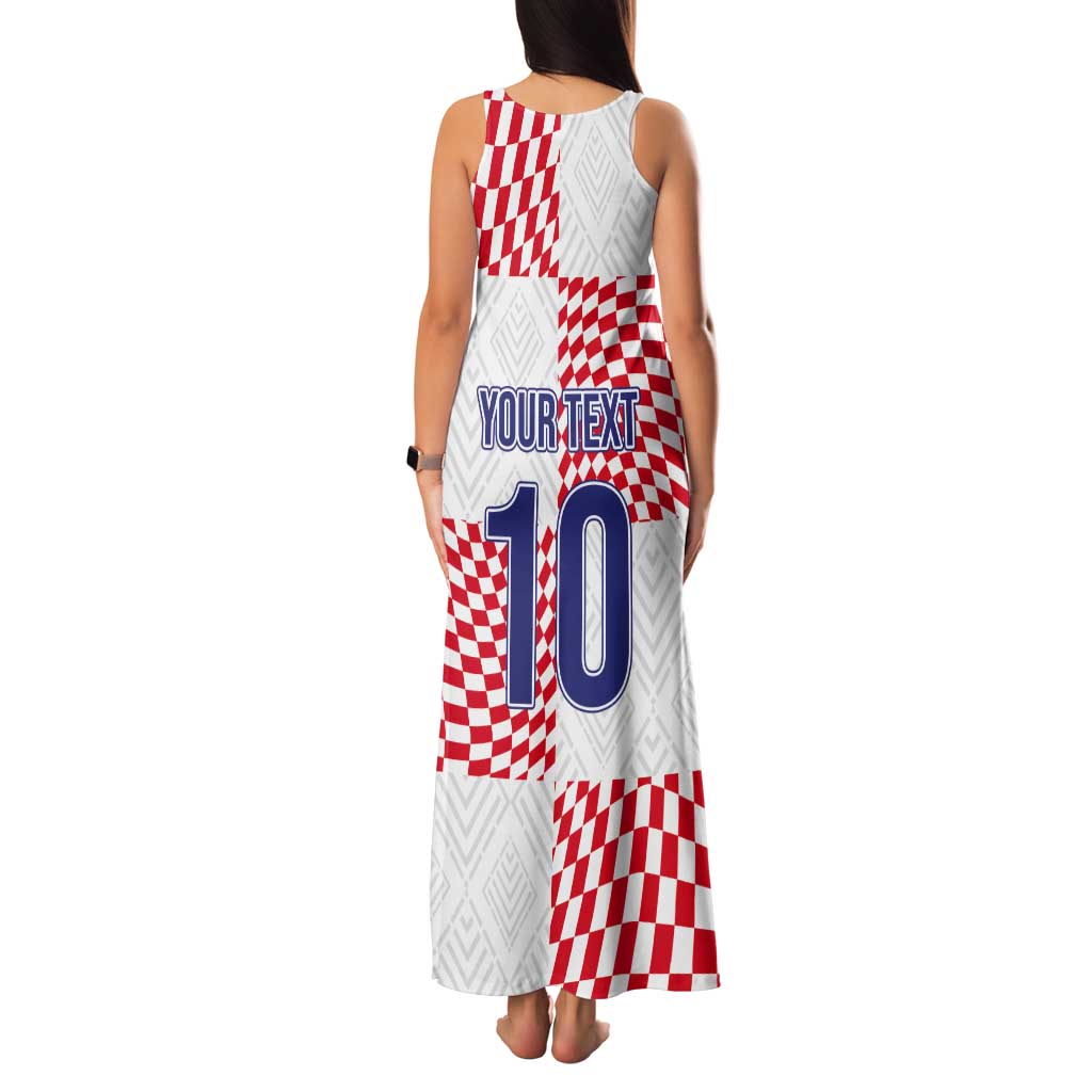 Custom Croatia Football Champion 2024 Tank Maxi Dress - Wonder Print Shop