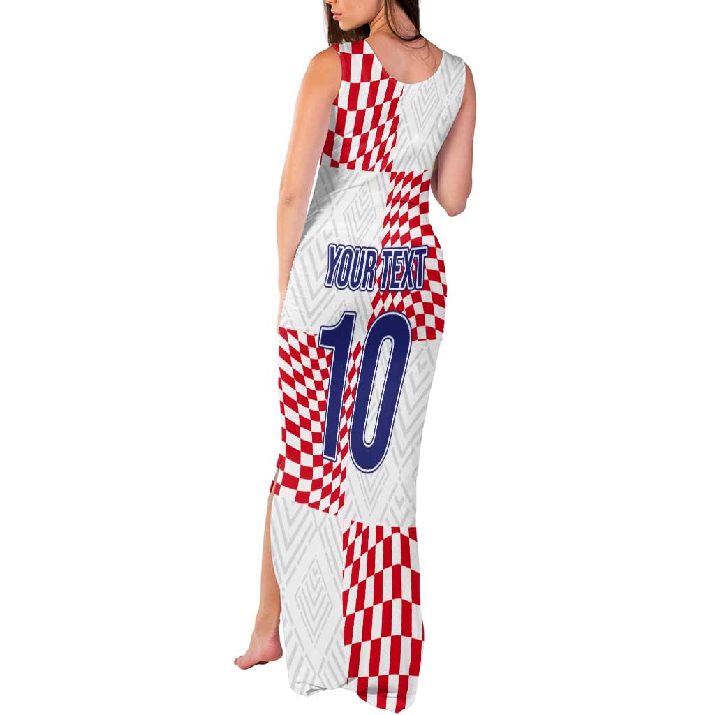Custom Croatia Football Champion 2024 Tank Maxi Dress - Wonder Print Shop