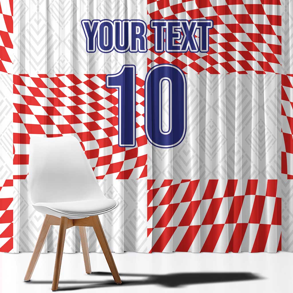 Custom Croatia Football Champion 2024 Window Curtain - Wonder Print Shop