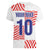 Custom Croatia Football Champion 2024 Women V-Neck T-Shirt - Wonder Print Shop