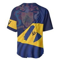Barbados Independence Day Baseball Jersey National Flag Design - Wonder Print Shop