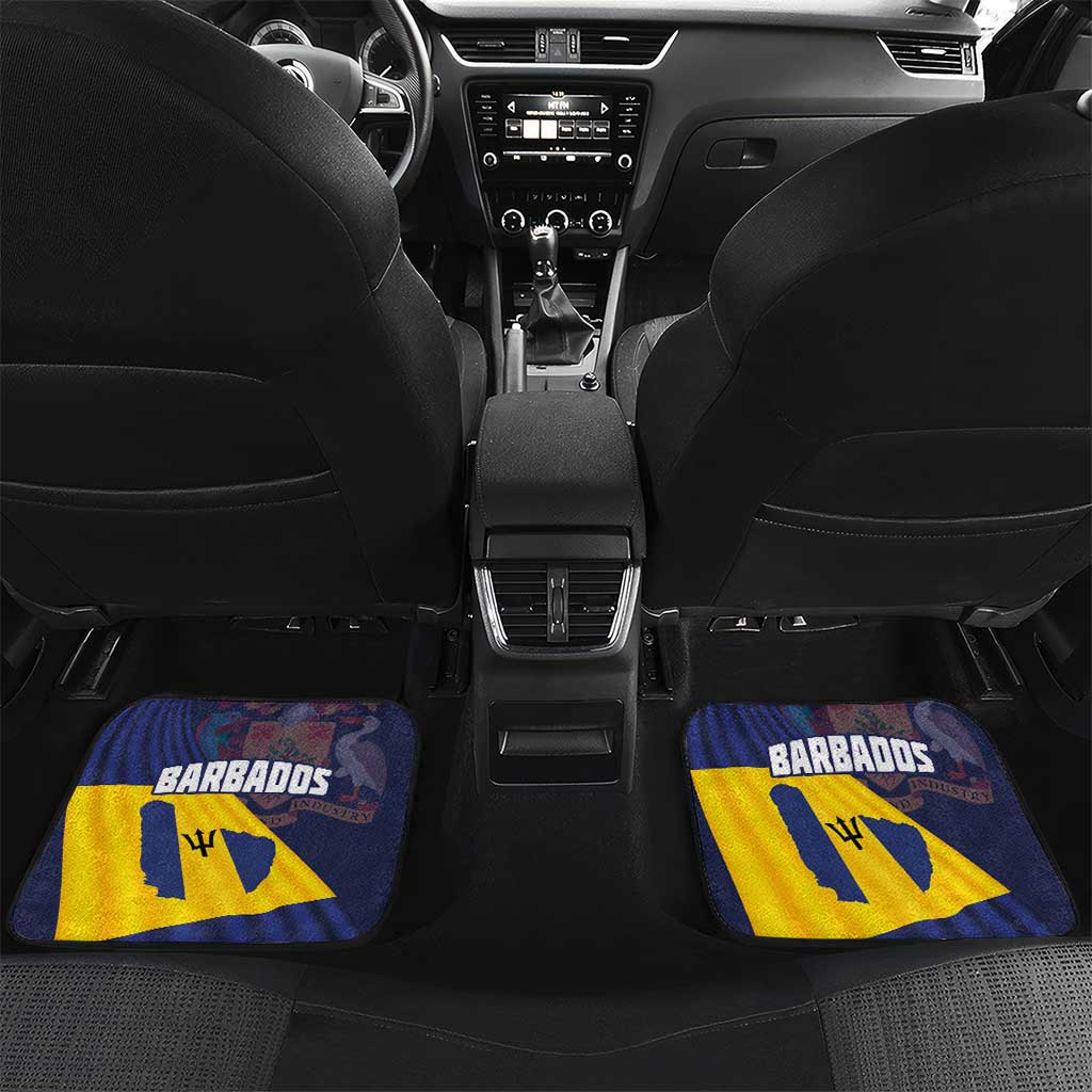 Barbados Independence Day Car Mats National Flag Design - Wonder Print Shop