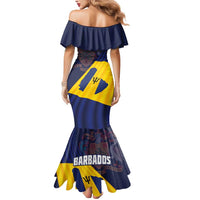 Barbados Independence Day Mermaid Dress National Flag Design - Wonder Print Shop