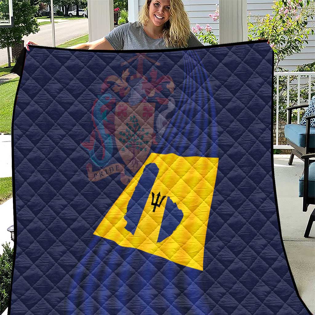Barbados Independence Day Quilt National Flag Design - Wonder Print Shop