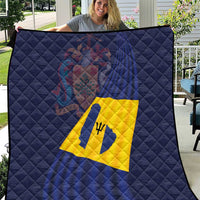 Barbados Independence Day Quilt National Flag Design - Wonder Print Shop