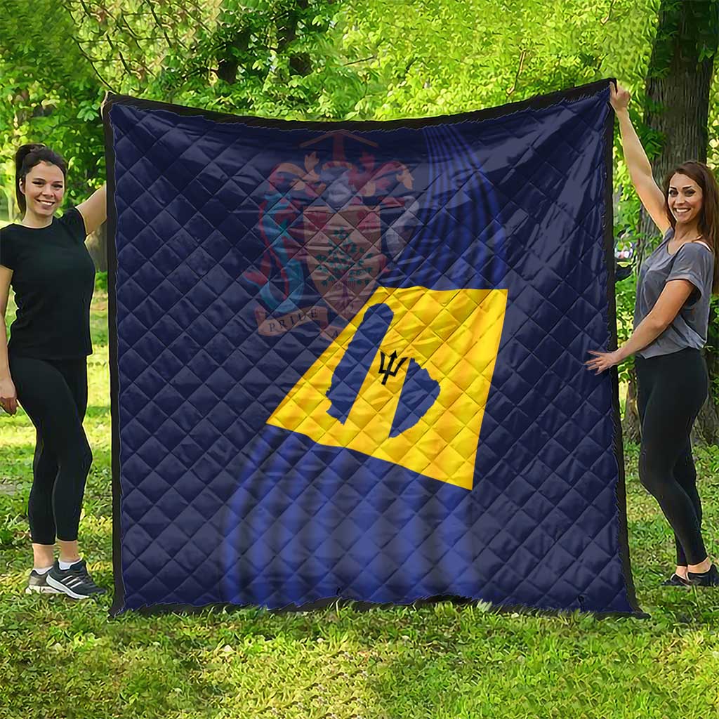 Barbados Independence Day Quilt National Flag Design - Wonder Print Shop