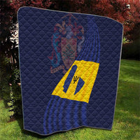Barbados Independence Day Quilt National Flag Design - Wonder Print Shop