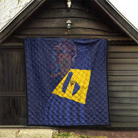 Barbados Independence Day Quilt National Flag Design - Wonder Print Shop