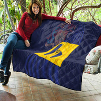 Barbados Independence Day Quilt National Flag Design - Wonder Print Shop