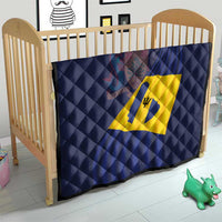 Barbados Independence Day Quilt National Flag Design - Wonder Print Shop