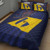 Barbados Independence Day Quilt Bed Set National Flag Design - Wonder Print Shop