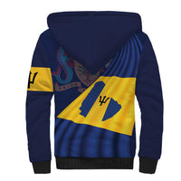 Barbados Independence Day Sherpa Hoodie National Flag Design - Wonder Print Shop