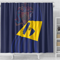 Barbados Independence Day Shower Curtain National Flag Design