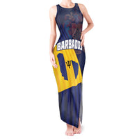 Barbados Independence Day Tank Maxi Dress National Flag Design - Wonder Print Shop