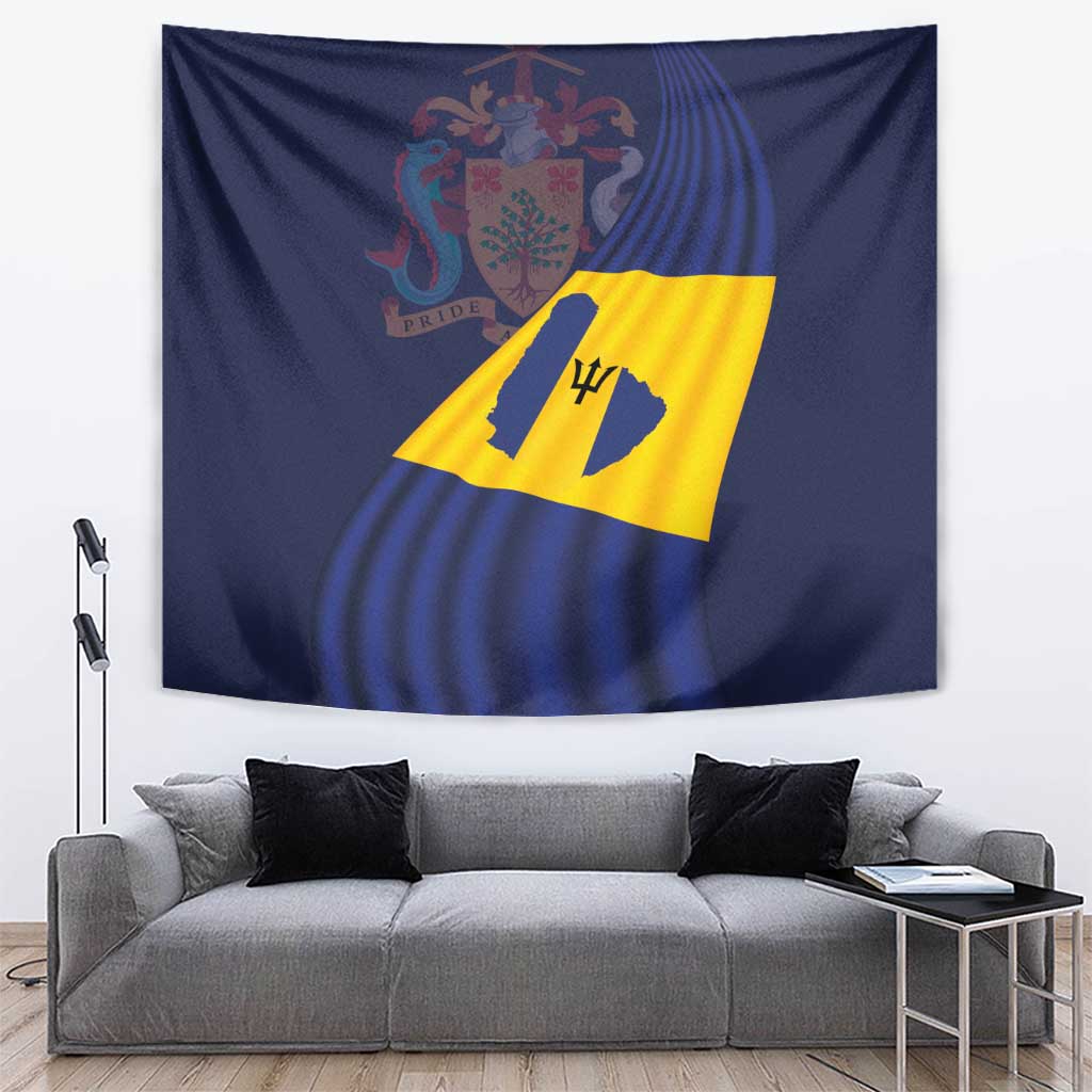 Barbados Independence Day Tapestry National Flag Design - Wonder Print Shop