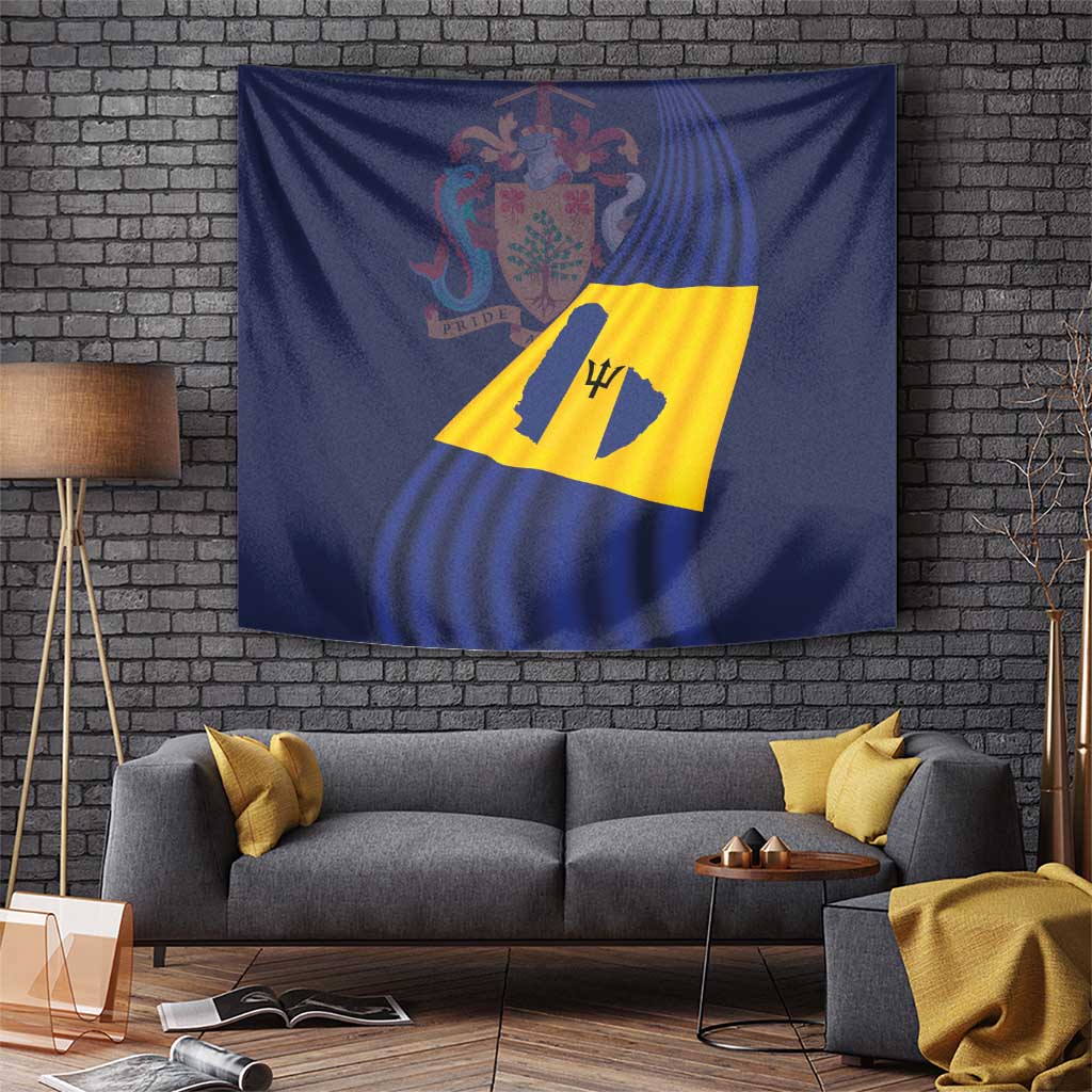 Barbados Independence Day Tapestry National Flag Design - Wonder Print Shop