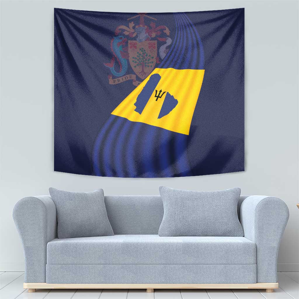Barbados Independence Day Tapestry National Flag Design - Wonder Print Shop