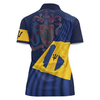 Barbados Independence Day Women Polo Shirt National Flag Design - Wonder Print Shop