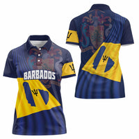 Barbados Independence Day Women Polo Shirt National Flag Design - Wonder Print Shop