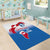 Greenland National Day Area Rug National Country Flag and Emblem with The Map