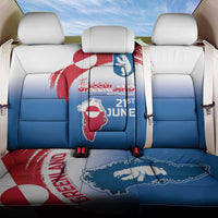 Greenland National Day Back Car Seat Cover National Country Flag and Emblem with The Map
