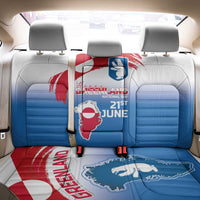 Greenland National Day Back Car Seat Cover National Country Flag and Emblem with The Map