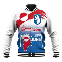 Greenland National Day Baseball Jacket National Country Flag and Emblem with The Map